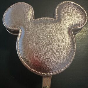 Pink Metallic Mickey Mouse Bubble Bar Jewelry Case. NWT